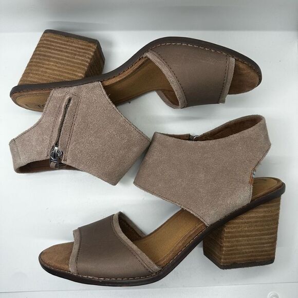 Toms Majorca Suede Block Sandals - Picture 6 of 9
